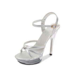 Sandales Talon Argentées