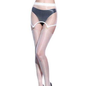 Collant Jarretelle Blanc Glamsens