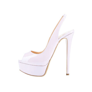 Escarpins blanc Plateforme - Glamsens