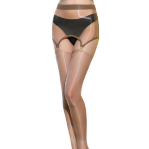 Collant Jarretelle Marron Glamsens