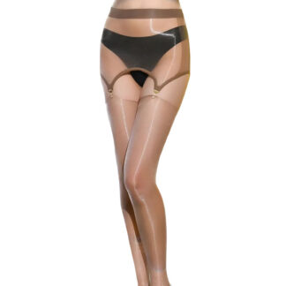 Collant Jarretelle Marron Glamsens