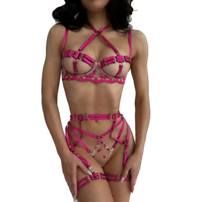 Ensemble Sexy Ouvert Rose