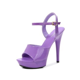 Sandales à Talons Pourpre