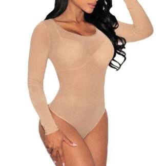 Body Nude Transparent manche longue