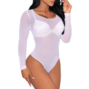 Body femme Transparent Blanc