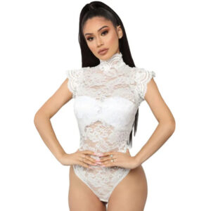Body femme dentelle blanc