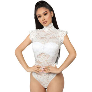 Body femme dentelle blanc