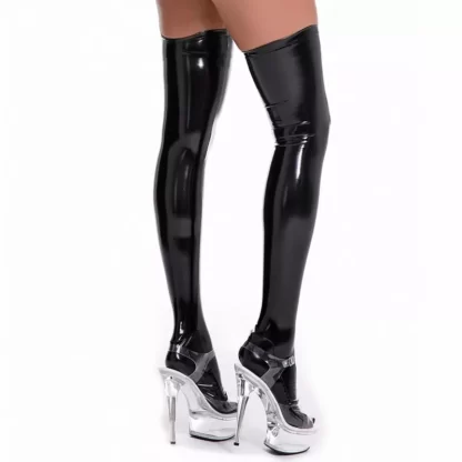 Chaussettes-Sexy-latex-pvc