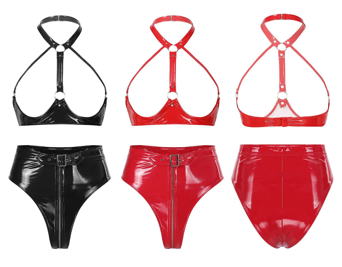 Lingerie-Exotique-Noir-et-rouge