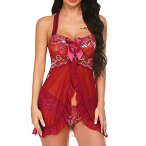 Robe-de-nuit-Sexy-rouge-Glamsens