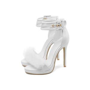 Sandales à Talons Blanc