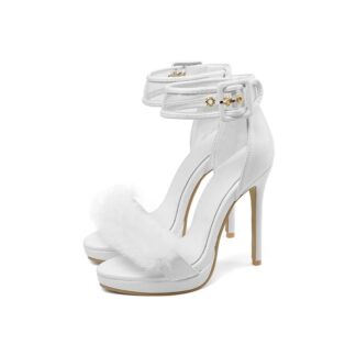 Sandales à Talons Blanc