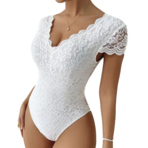 body dentelle blanc mariage
