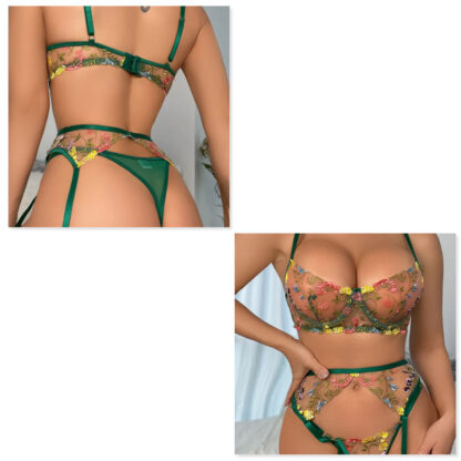 Ensemble 3 Pieces sous-vêtement vert