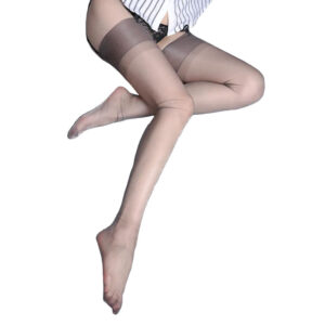 Bas Nylon Gris Transparent et Ultra fin