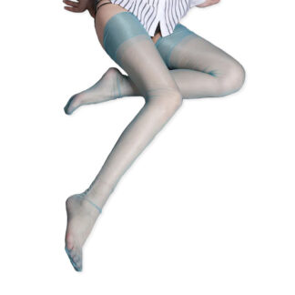 Bas Nylon vert Transparent et Ultra fin