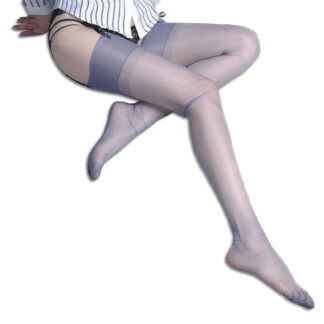 Bas Nylon violet Transparent et Ultra fin