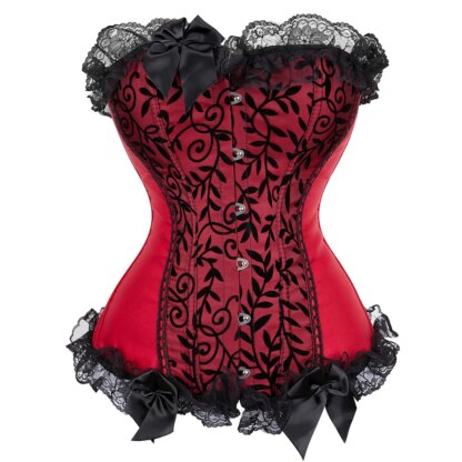 Bustier Corset Rouge Glamsens