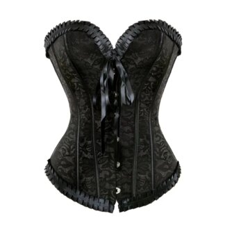 Corset Femme Noir Glamsens