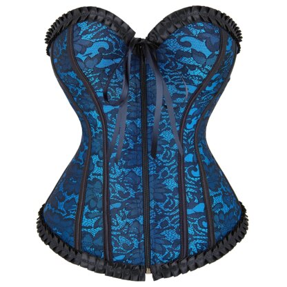 Bustier Corset Bleu Glamsens