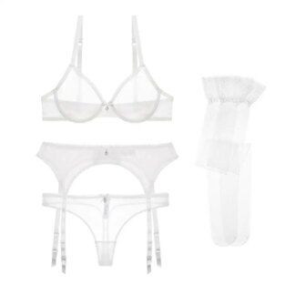 Ensemble Lingerie Transparente glamsens
