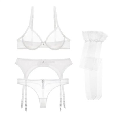 Ensemble Lingerie Transparente glamsens