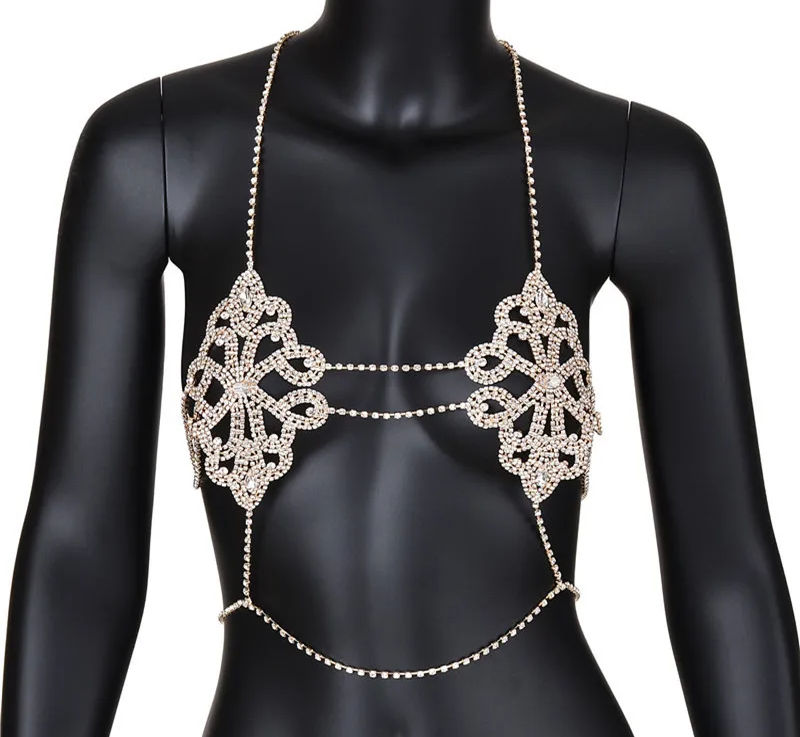 Soutien-gorge bijoux doré Glamsens